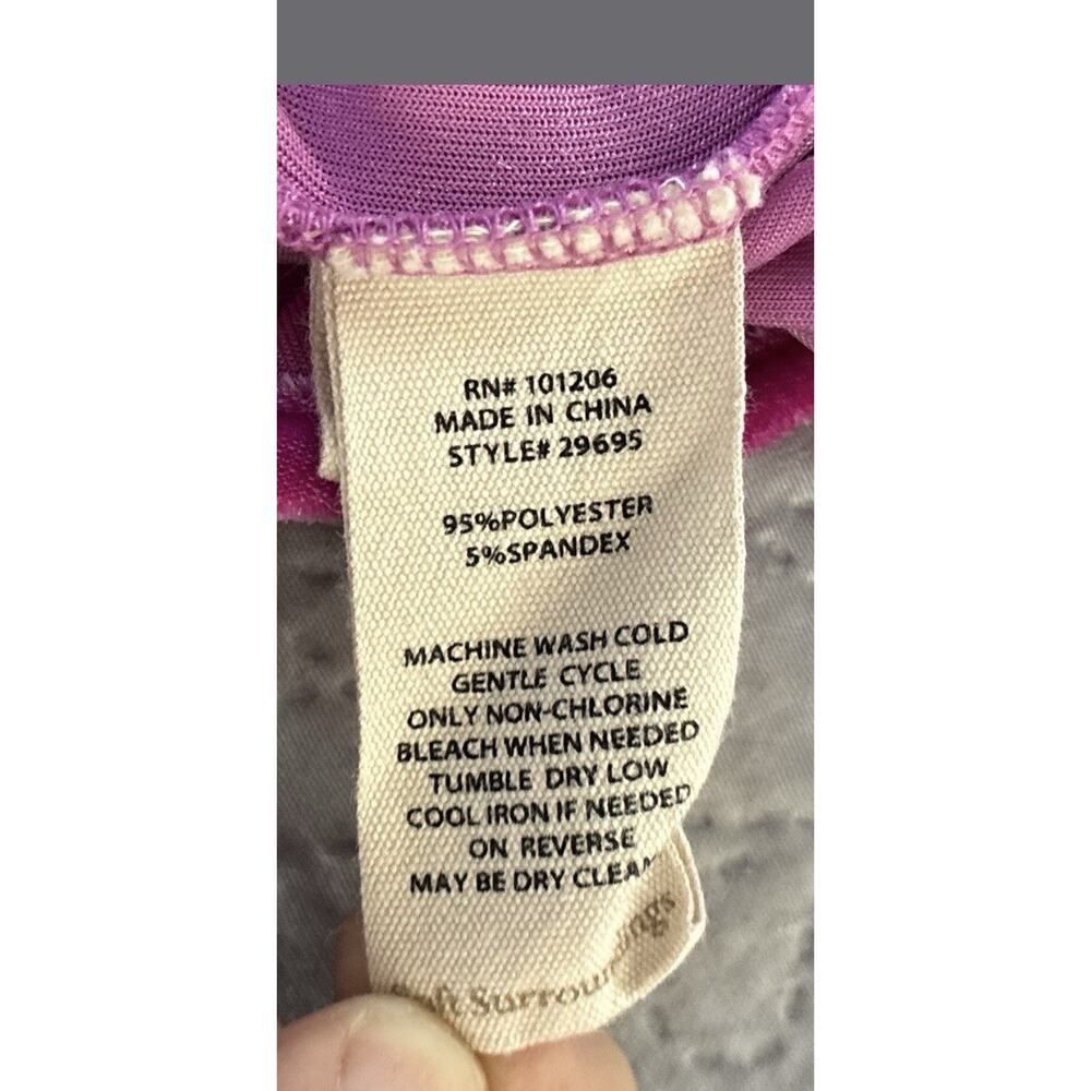 Soft Surrounding Sz Xl Fuchsia Ls Button Down Tun… - image 4